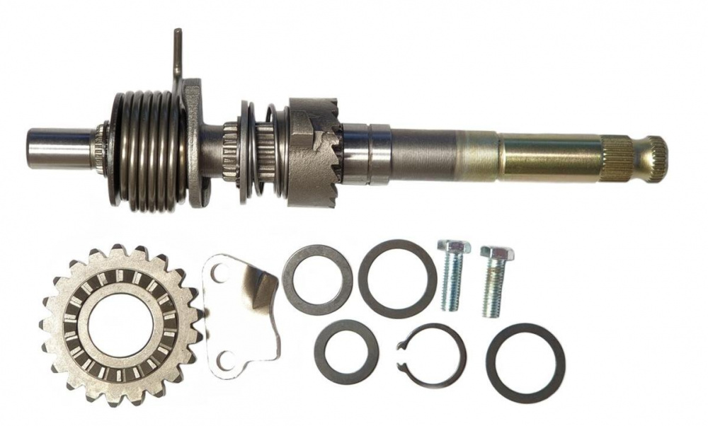 Вал пусковой (заводной лапки) в сборе 160FMK 160см3 (YX150/160, ZS155/160); KAYO-155/160 (L=205mm)