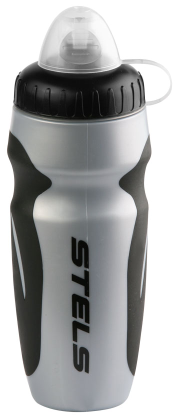 Фляга CB-15027 600 мл полиэтилен. серебристо-чёрная 550010