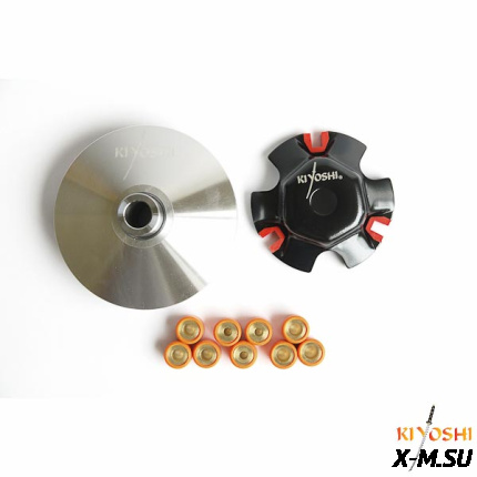 Вариатор в сборе AF48(JF06,HF05); LEAD90, LEAD100 (+набор грузиков (9шт.)) KIYOS