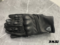 Перчатки взрослые REVIT XD2-56 с перфорацией цв. Черный р. XL