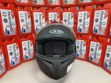 Шлем модуляр HETOSHI X-202 (светополоса,USB-кабель,встр.батарея) цв. Черный матовый р.M  