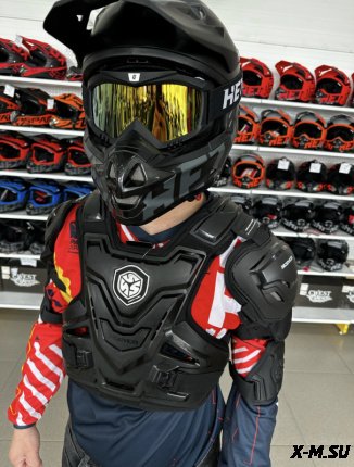 Мотозащита (черепаха) ACE BIKER XD4-96 цв. Черный р.L