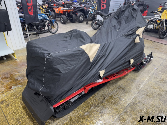 Чехол транспортировочный для снегохода AODES Snowcross с лого X-Motors Цв. Черно-песочный