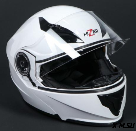 Шлем мото HIZER 627 white